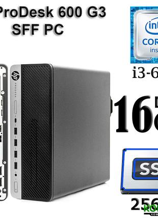HP ProDesk 600 G3 SFF PC/ Intel Core i3-6100 /16Gb DDR4/ 256Gb...