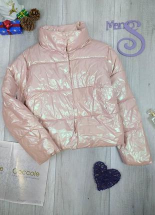 Куртка теплая женская dianyu пуфер зефирка розовая размер l