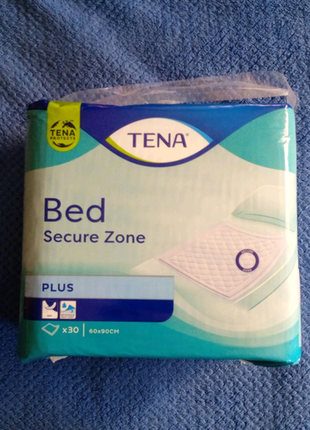 Пелюшки поглинаючі одноразові Tena Bed Plus Secure Zone 60х90 30