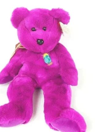 Мягкая игрушка фиолетовой мишка, медведь ty