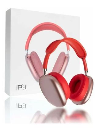 Бездротові Bluetooth-навушники P9 STEREO ABC червоні