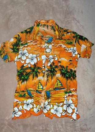Гавайская рубашка на 5-6 лет