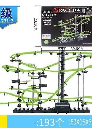 Конструктор SpaceRail Уровень 2 (231-2) Космические горки, све...