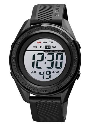 Часы наручные мужские SKMEI 1638BKWT BLACK-WHITE, часы наручны...