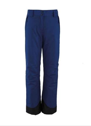 Женские синие лыжные брюки crane горнолыжные штаны размер 8 (s)