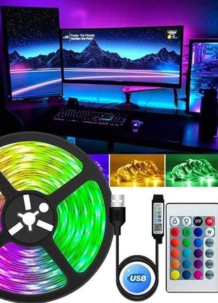 Светодиодная USB, Bluetooth LED лента RGB 5050 влагостойкая с ...