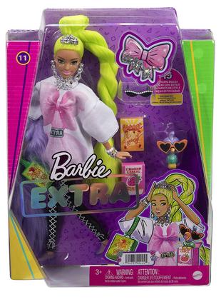 Кукла Барби Экстра с зелеными неоновыми волосами