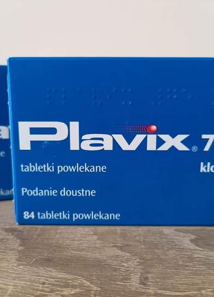 Plavix 75 мг 84 таблетки Виробництво Польща