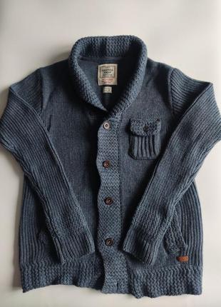 Кофта свитер america today knit wear винтаж р.m pigeon blue