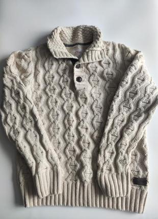 Свитер s`oliver knit wear винтаж р.l-m off white