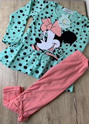 Новая пижама для девочки mickey mouse 3 года 98 см