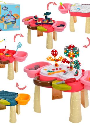 Мозаика детская на шурупах Игровой столик с мозаикой 4в1,стол,...