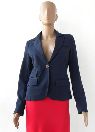 Плотный темно-синий пиджак 46 размер (40 евроразмер).