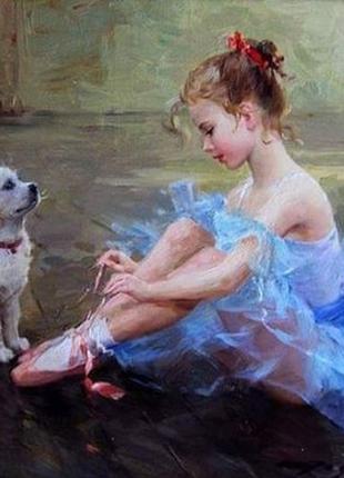 Алмазная мозаика вышивка Балерина соло красавица Урок балета м...