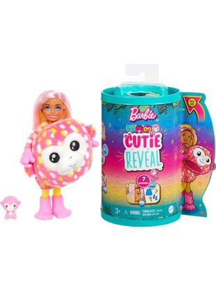 Кукла barbie chelsea cutie reveal monkey челси кюти ривил обез...
