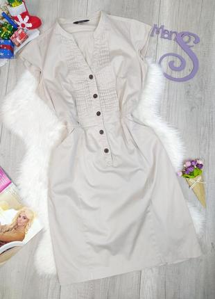 Женское платье ostin с коротким рукавом на пуговицах с кармана...