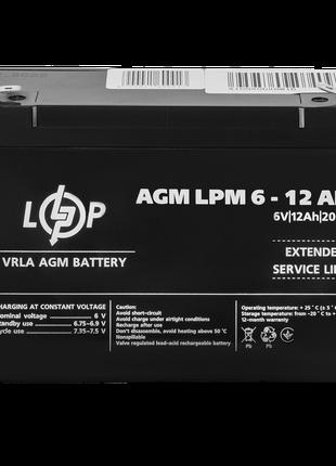 Аккумулятор AGM LPM 6V - 12 Ah