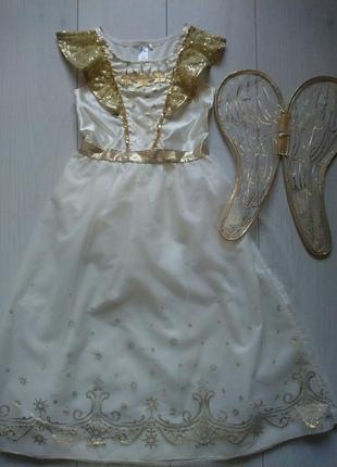 Карнавальное платье ангел с крыльями