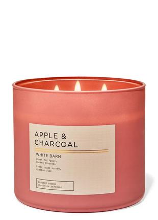 Свічка bath and body works apple and charcoal