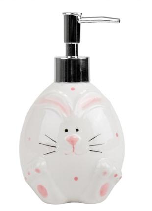 Диспенсер для мыла "белый кролик", 16,5 см