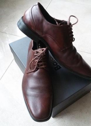 Мужские кожаные туфли bugatti 43 размер (29,2-29,3см).