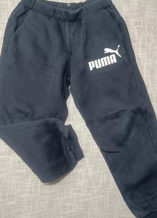 Спортивные штаны puma на флисе на 7-8 лет. теплые спортивные ш...