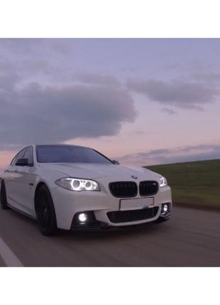 Накладки под пороги для BMW 5 F10 M-Perfomance, БМВ 5 Ф10 поро...