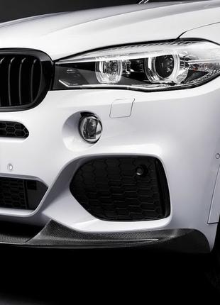 Накладка на передний бампер M Performance для BMW X5 F15, БМВ ...