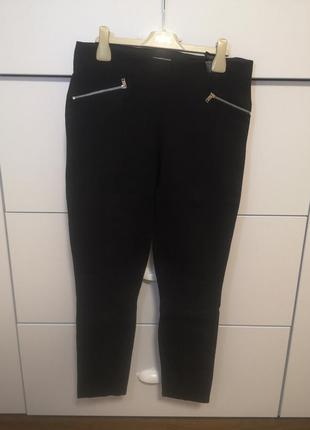 Стрейчевые брюки s-m 38 плотные женские штаны