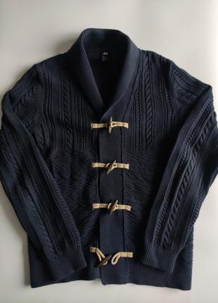 Кофта кардиган h&m knit wear вінтаж p.м deep blue