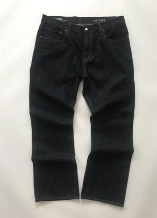 Шикарные джинсы gap синего цвета, свободный крой. w36 l30