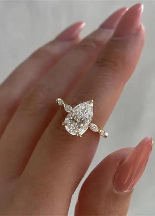 Шикарное кольцо 19 р перстень с камнями 💍💎