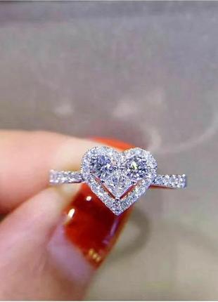 Очень красивое кольцо сердце ❤️ кольцо 💍💎