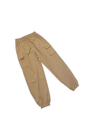 Джогери широкі карго брюки штани з карманами тонкі