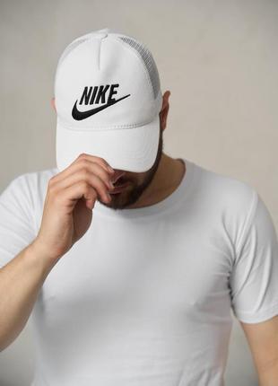 Кепка nike белая с сеткой