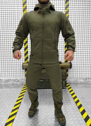 Тактический костюм софтшел softshell ESDY oliva (оригинал) ВТ7949