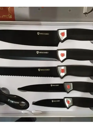 Набір ножів з нержавіючої сталі Swiss Family SF 038