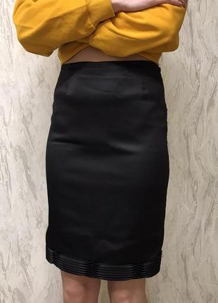 Черная классическая юбка beggoорна класична спідниця beggon