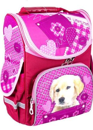Рюкзак ортопедичний space "собачка в кишені" для дівчинки роже...