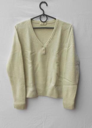 Мягкий шерстяной свитер пуловер  100 % шерсть