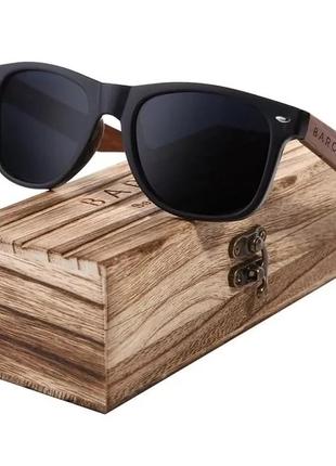 Брендовые солнцезащитные очки Wayfarer BC8700/Woodbox BARCUR D...