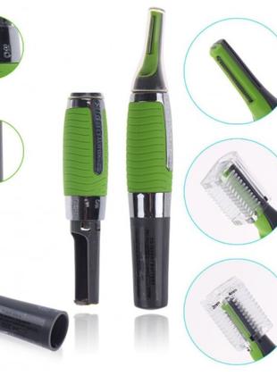 Универсальный триммер Micro Touch зеленый бритва для носа и уш...