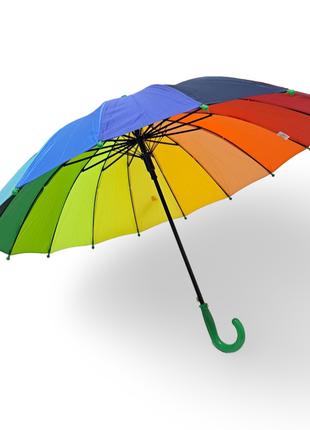 Радужный зонтик для школьника 16 спиц на 6-10 лет
