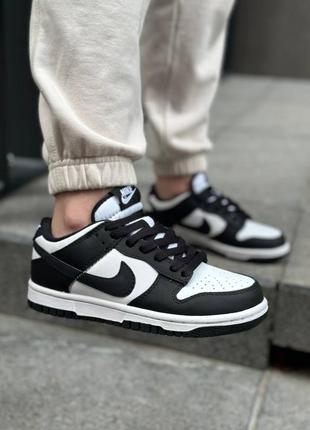 Кроссовки nike dunk white black