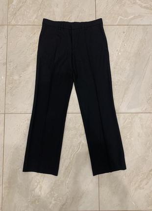 Классические шерстяные брюки burberry черные базовые брюки 32