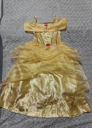 Оригинал карнавальное платье белль красавица и чудовище 6-7 лет