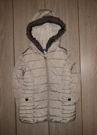 Стеганна демі курточка-пальто f&f на 1,5-2,0 роки