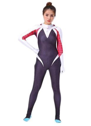 Карнавальный костюм гвен человек паук 6-7 лет