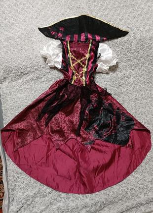 Карнавальный костюм пиратка девочка пират 3-4 года