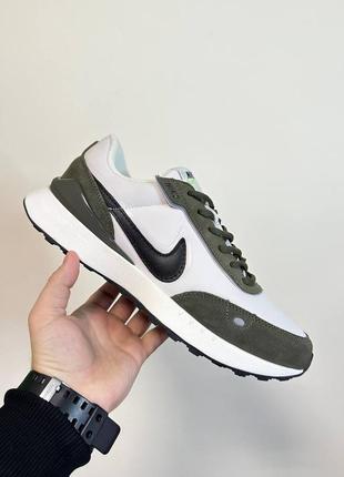 Кроссовки nike waffle khaki